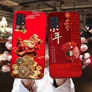 Back cover for oppo a74 / oppo a94 / oppo a95 with printed image CNY dragon armor