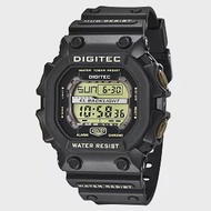 DIGITEC 數碼科技 DG-5012T 休閒運動多功能防水LED背光 電子錶 黑色
