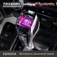 New Crystal Car Handles Gear Shift Knob Lever Stick Head with Led for Toyota Hyundai Benz Mitsubishi Mazda Lexus Accessories