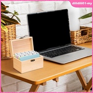 [DilidilidaMY] Index Card Holder Index Card File Divider with Lid Flashcards Storage Case