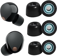 Adhiper Foam Eartips for Sony WF-1000XM5 Headphones,S/M/L 3 Sizes 3 Pairs Polyurethane Memory Foam Earbuds Tips,High Sound Insulation and Anti-Slip Ear Tips.