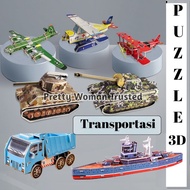 3D Foam Puzzle TRANSPORTATION Series Medium Size Educational Toys for Children Anti hp Pazel DIY Tru
