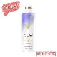 Authentic ✅ Olay Cleansing &amp; Renewing Retinol Nighttime Body Wash 530ML