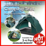 Waterproof Lightweight Automatic Foldable Camping Tent Kemah Berkemah Aktiviti Luar Luas Kalis Air