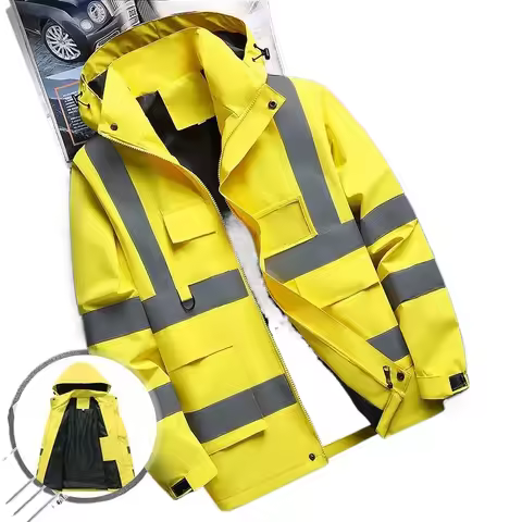 Men's construction clothing construction site clothing, reflective jacket, lightweight windproof and