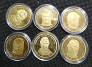 美國錢幣 美金1元金色硬幣 真幣