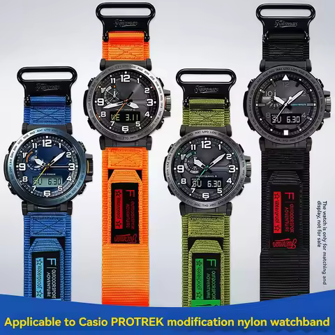 Canvas strap 24mm for Casio PRW-6600 PRG-600/600Y PRG-650/650Y Wachband PRW-6600 GA2000 men's Sport 