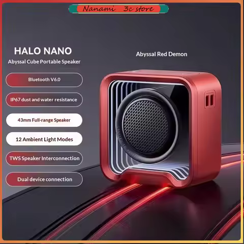 Edifier Halo Nano Speaker Bluetooth 6.0 43mm Full-Range Speaker TWS Connected Outdoor Portable Mini 