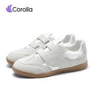 【7.1 ใหม่】Corolla Velcro shoes รองเท้าลำลองผู้หญิง สายรัด PU สวมใส่สบายและใช้งานได้หลากหลาย รองเท้าน