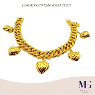 Merlin Goldsmith 22K 916 Gold Coco Candy Bracelet (Width: 10mm)