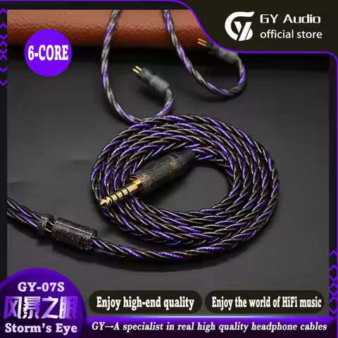 GY HiFi -07S Storm’s Eye Flagship IEM Cable Multi-element Conductor Earphone Upgrade Wire MMCX 2Pin 