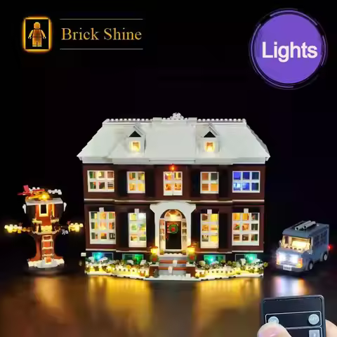Creative LED Light Set Compatible Lego Ideas 21330 Home Alone Building Block Model Toys Decorative L