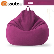 OTAUTAU Lớn Vải Lanh Cotton Đậu Túi Thả Nước Hình Quả Lê Ghế Lười Pouf Salon Ottoman Puff Lounger DD