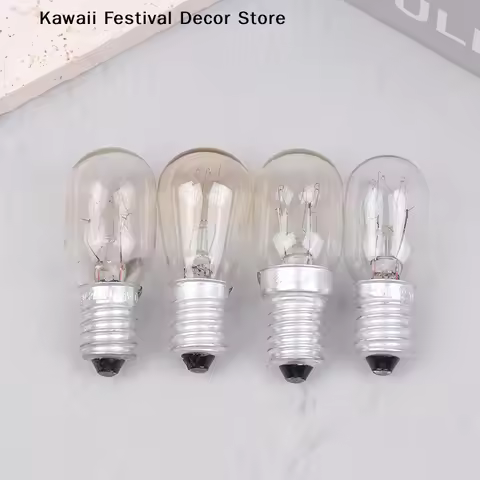 【K】5Pcs E14 Salt Lamp Globe Bulb 10/15/20/25W 220V-230V Incandescent Bulbs Refrigerator Oven Light B