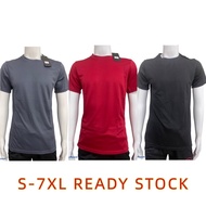 ⚠️S-7XL Baju Jersey Plain T-shirt Round Neck/Men T-shirt Short Sleeve/Baju lelaki