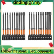 【】Impact Hex Heads Hex Key Bit Set (Metric & SAE),1/4inch Hex Shank Hex Drill Bit Set,Magnetic CNC M