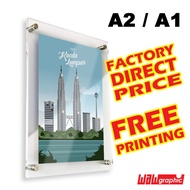Acrylic Poster Frame A2 / A1 - Rectangle