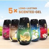 AQUABLANCE Premium Scented Gel Air Fresheners | 200g Long - Lasting Natural Essential Oil Solid Frag