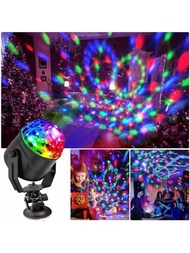 7 Colores Luz Estroboscópica Activada Por Sonido Con Control Remoto Luz De Bola Disco Para Escenario De Cumpleaños