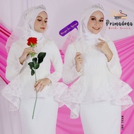 [FREE VEIL] PRIMADONA EXCLUSIVE LACE KURUNG PEPLUM BAJU BRIDE NIKAH TUNANG PENGANTIN
