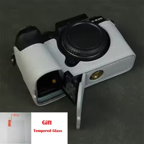 Protective case handle half cover base case For FUJIFILM Fuji X-S20 camera bag leather case XS20 + f