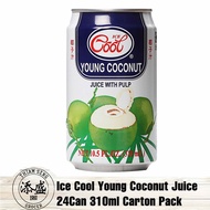 Ice Cool Coconut Juice 310ml x 24 Can Carton Pack Young Coconut Water Drink
