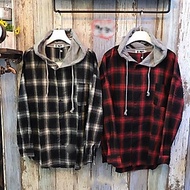 COMBO ÁO KHOÁC SƠ MI CARO PHỐI NÓN TẶNG ÁO THUN THEO SIZE