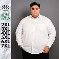 KEMEJA Jumbo Long Men's Office Shirt | Men's Plain Shirt Bigsize XXXL XXXXL 5XL 6XL 7XL Premium