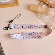 SNOOPY史努比CAMP碎花童趣設計可拆式手機長掛繩/背帶
