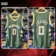 Milwaukee Bucks Damian Lillard Aircool Jersey
