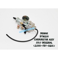 100% ORIGINAL DEMAK DTM200 DTM150 DTM 150 200 CARBURETOR ASSY KARBURATOR CARB ORI 21000-7D7-XG00