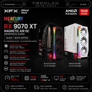 XFX MERCURY AMD RADEON RX 9070 XT MAGNETIC AIR OC 16GB DDR6 GRAPHICS CARD BLACK / WHITE ( RX-97TMARG