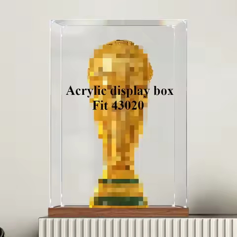 20/25x25x40cm acrylic display box high definition show case for LEGO 43020 World Cup Trophy model st