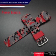 Outdoor Sports Men Camouflage Pattern Waterproof Resin Replacement Watch Band For Catman Module 3410