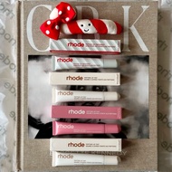 Rhode Hailey Peptide Lipstick Lip Moisturizing Tinted Lip Balm Raspberry Ribbon Toast Espresso Lip G