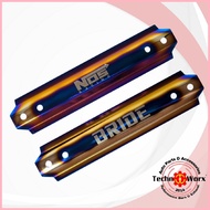 ☸ ◲ ☜ Bride Nos Battery Tiedown Universal Titanium Burnt Thai 1sm 2sm 3sm tie down car automotive e