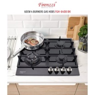 【READY STOCK in KL】FIRENZZI FH-6408SS 4 Burner Built-In Gas Hob 60cm with Safety Device FH6408 Firen