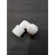 3/ 8" threaded ro elbow connector 田 1/4" tube