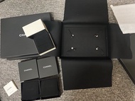香奈兒Chanel項鍊盒 飾品盒 胸針盒 精品收納盒 紙盒 空盒 絨布盒 絨布套