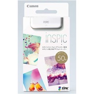 ［2件包郵］現貨  INSPIC 用 ZINK Photo Paper 貼紙 50枚 日本版 美國製造 相紙 ZV-123A PV-123A PV-223 Canon Smart Printer