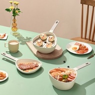 【Taste Plus】悅味元素 三角鍋 奈米銀抗菌 陶瓷釉不沾鍋-珊瑚紅