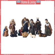 ci Christmas Nativity Figurines Crib Manger Church Religious  Home Decorations