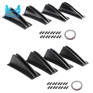 Universal 4Pcs/Set Car Rear Bumper Diffuser Spoiler ABS Anti-Collision Rear Bumper Lip Diffuser