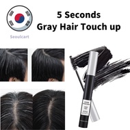 5 Seconds Quick Cover Gray Hair Touch up, root touch up, gray root concealer for hair, 10ml, Black