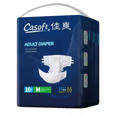 Casoft Adult Diaper Elderly Nappy Incontinence Soft Absorbent Disposable Breathable Leakproof Thicke
