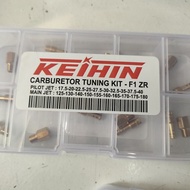 Original Pilot jet F1ZR 17.5 20 22.5 25 27.5 30 32.5 35 37.5 40 main jet F1ZR 125 130 140 150 155 16