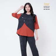 Babydoll Pajama Oneset REGULAR - 7 Hands/8 Long Pants Knit Combination | Forever Sweet HS-129-161B