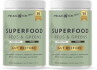 Organic Superfood Reds Greens Prebiotic Fiber Probiotic Immunity Metabolic Powder Mix (2)
