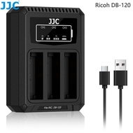 JJC Camera Battery Charger for DB-120 DB120 Ricoh GR4 GR IV Camera Ricoh GRIV USB Type-C Charger