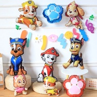 1 piece 28 inch Paw Patrol Foil Balloon Standing Puppy Patrol Balloon Kids Birthday Party Decoration